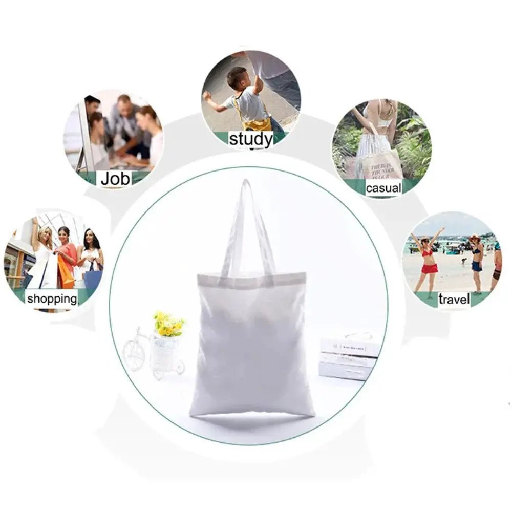 DIY Custom Logo Tote Canvas Shoulder Bag For Women Fashionable Personalizable