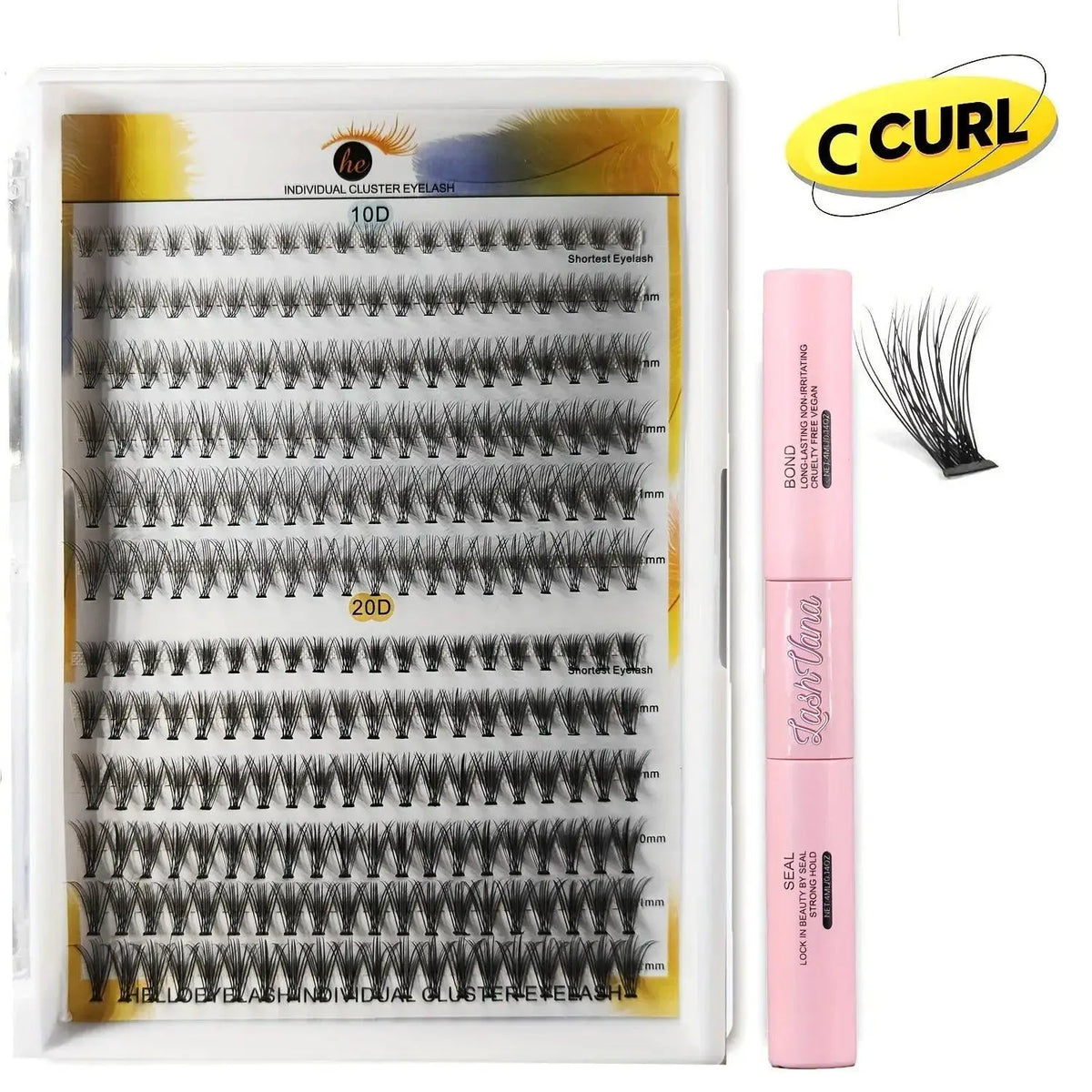 DIY Eyelash Cluster Extension Kit For Natural Fluffy Lashes — product view 9