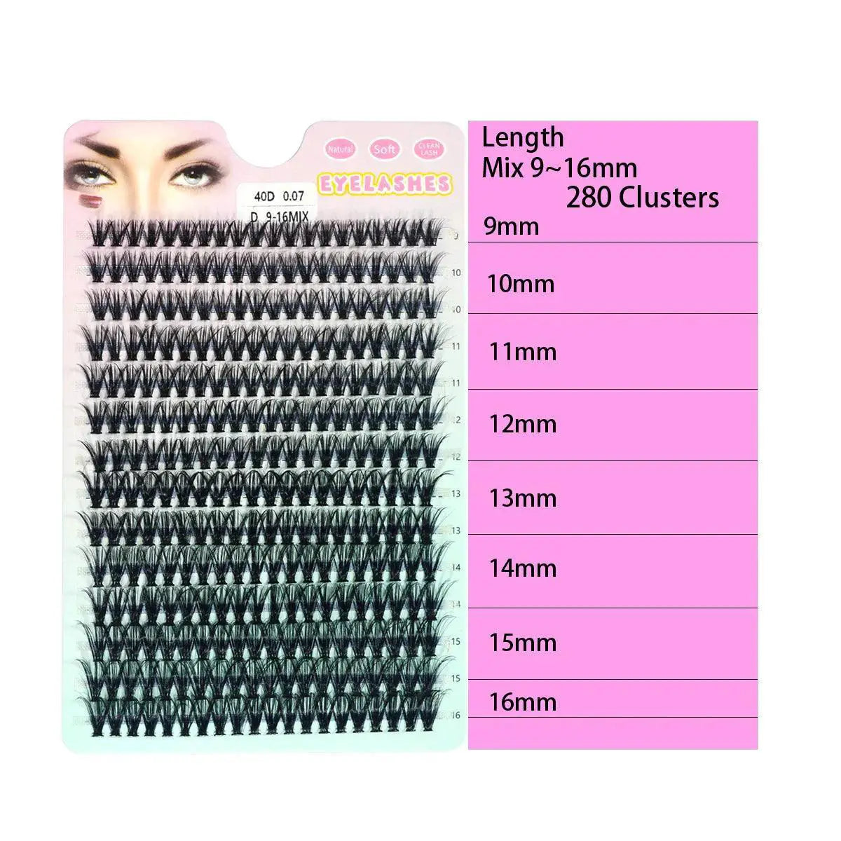DIY Lashes Cluster Kit for Customizable Natural Styles