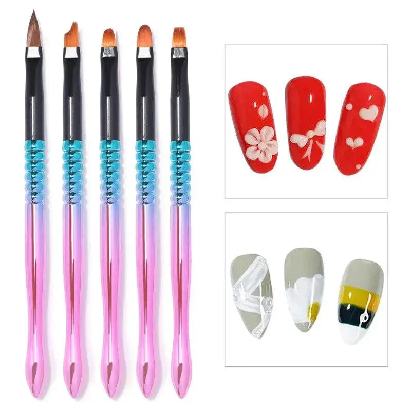DIY Nail Art Brush Set 15 Piece Manicure Tools Kit