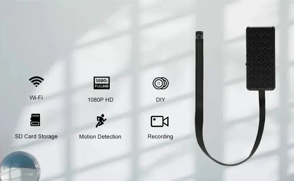 DIY WiFi Mini Camera With Remote Viewing Motion Detection App Control