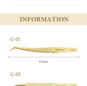 Eyelash Tweezers with Antislip Grip