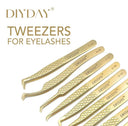 Eyelash Tweezers with Antislip Grip
