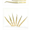 Eyelash Tweezers with Antislip Grip