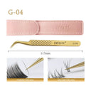 Eyelash Tweezers with Antislip Grip