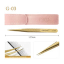 Eyelash Tweezers with Antislip Grip