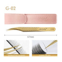 Eyelash Tweezers with Antislip Grip