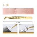 Eyelash Tweezers with Antislip Grip