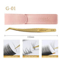 Eyelash Tweezers with Antislip Grip