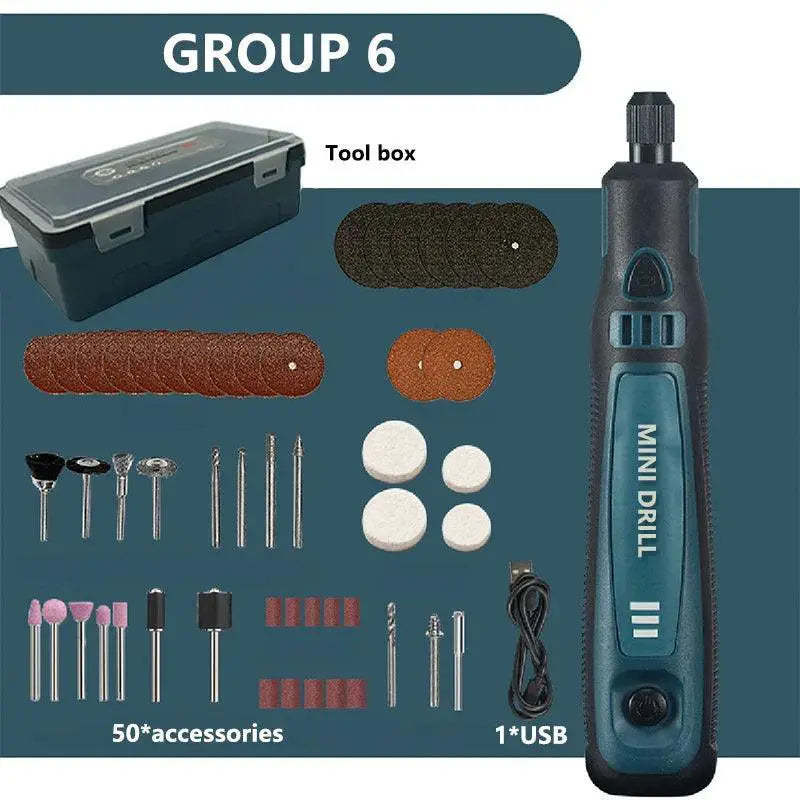Donumeh Rechargeable Mini Rotary Tool Cordless Drill