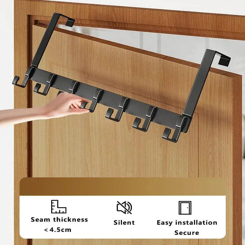 Door Hooks Organizer Rack Stylish Aluminum Coat Hanger