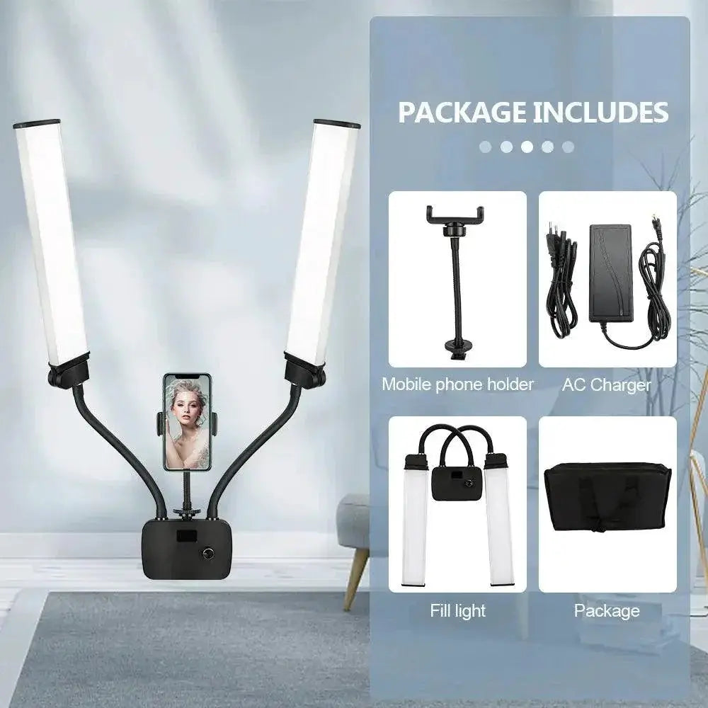 Adjustable LED Fill Light Kit for Pro Photos and Videos