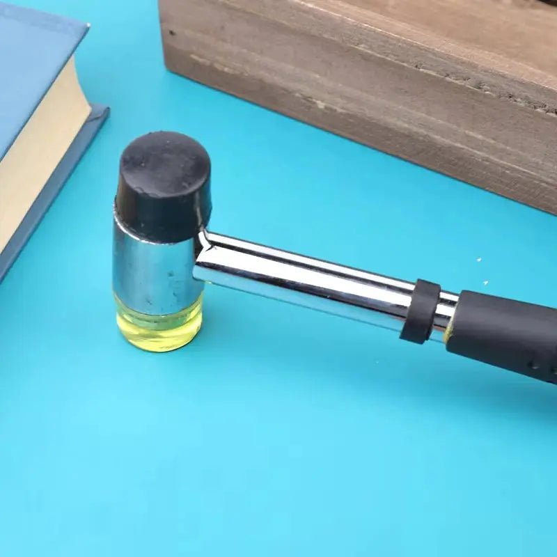 Double Face Soft Tap Rubber Hammer 25mm With Non Slip Grip Multitool For DIY Projects