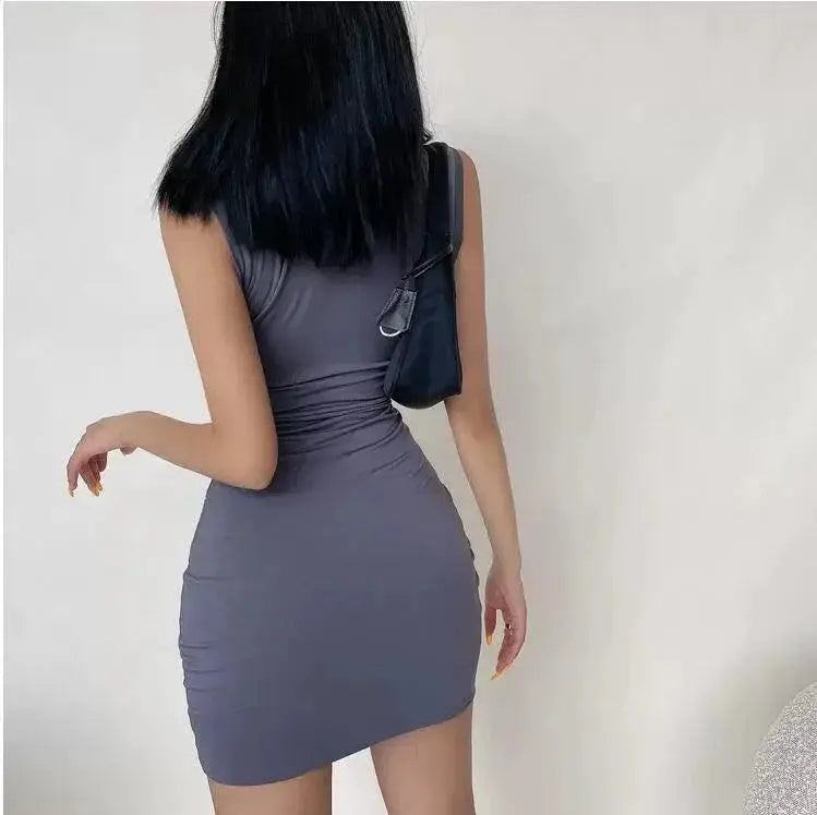 Double Layer Vest Dress American Style Summer Fashion