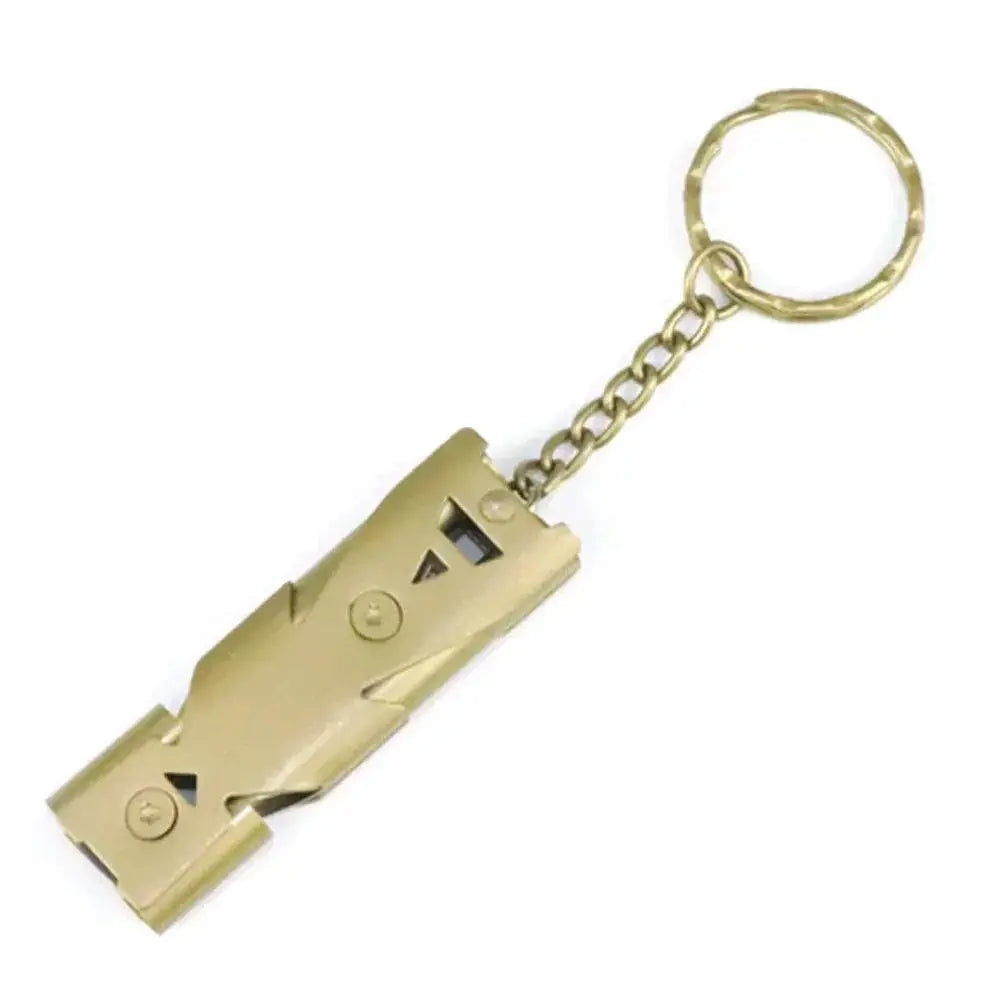 Double Pipe Whistle Keychain Ultimate Outdoor Safety Tool
