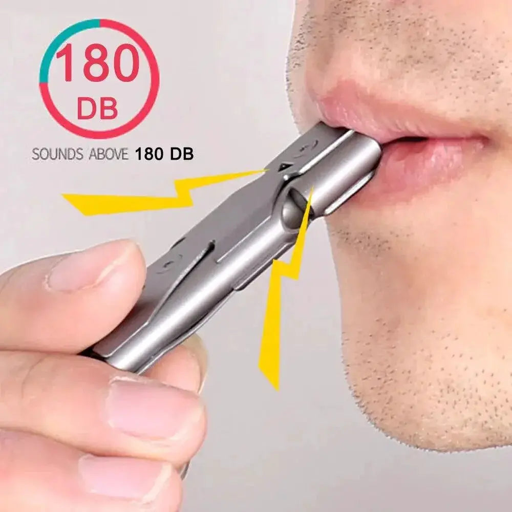 Double Pipe Whistle Keychain Ultimate Outdoor Safety Tool