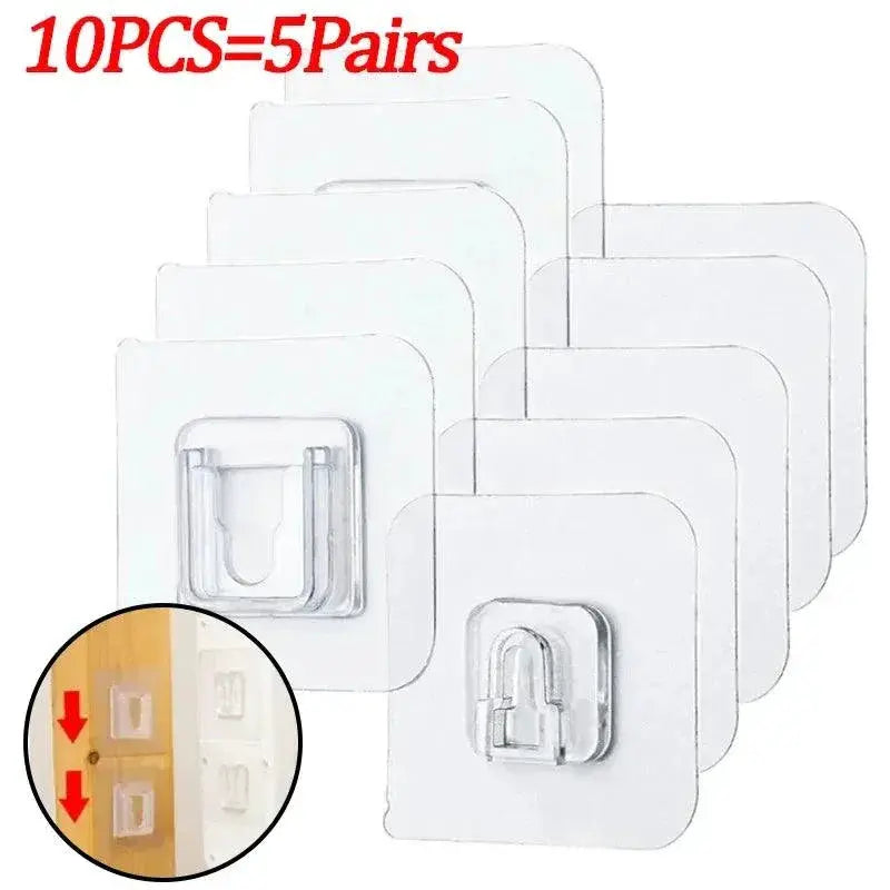 Double Sided Adhesive Wall Hooks for Kitchen and Bathroom