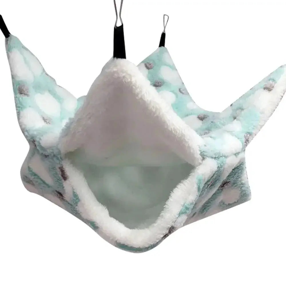 Double Thick Plush Hamster Hammock Cozy Retreat For Pets