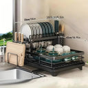 Double Tier Dish Rack for Busy Kitchens