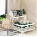 Double Tier Dish Rack for Busy Kitchens