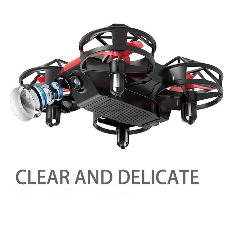 Dowellin D12 Drone Mini RC Quad Copter - HD Dual Camera Fixed Height Flight NowX