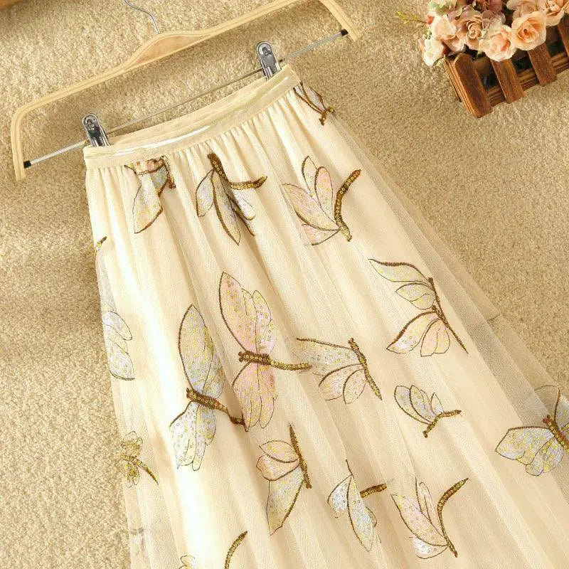 Dragonfly Fairy Mesh Skirt Enchanted Elegance for Women