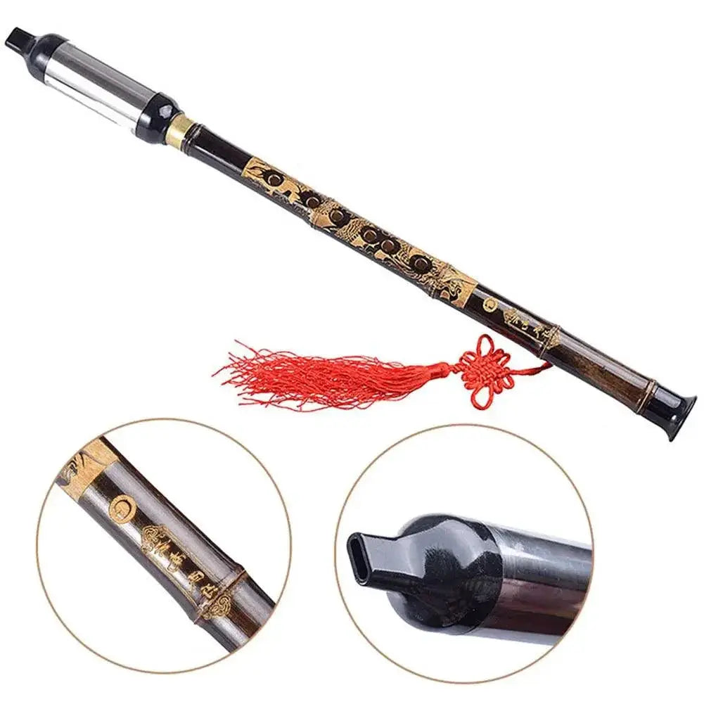 Dragonpad Dragon Engraved Bamboo Bawu Flute G F Tone