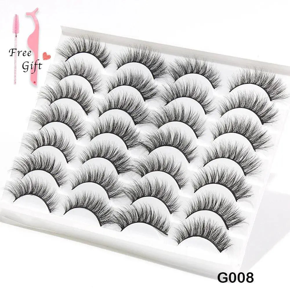 Dramatic 3D Mink False Eyelashes Set for Luxurious Volume