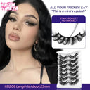 Dramatic 6D Faux Mink Eyelashes Variety Pack Flirty Finish