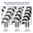 Dramatic 6D Faux Mink Eyelashes Variety Pack Flirty Finish