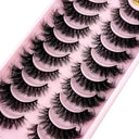 Dramatic Cat-Eye Faux Mink Wispy Lashes for Volume