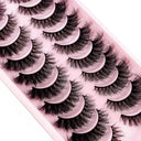 Dramatic Cat-Eye Faux Mink Wispy Lashes for Volume