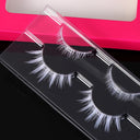 Dramatic White Cosplay Eyelashes for Halloween Wispy Extensions