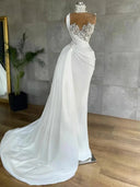 Detachable Train Mermaid Bridal Dress