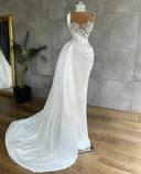 Detachable Train Mermaid Bridal Dress
