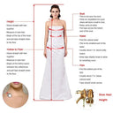 Detachable Train Mermaid Bridal Dress