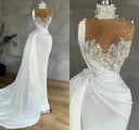 Detachable Train Mermaid Bridal Dress