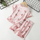 Breathable Pajama Set for Girls Bedtime