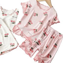 Breathable Pajama Set for Girls Bedtime