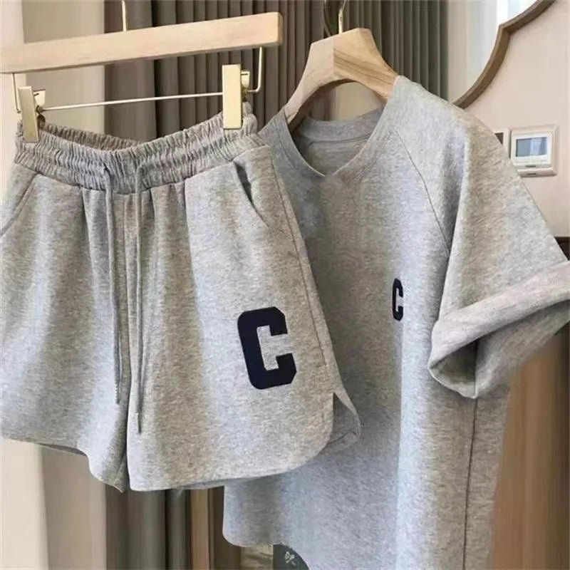 DreamNest Two Piece Women Summer Sleepwear SetNow - Breathable Loose Fit Comfort