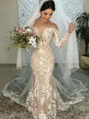 Elegant Mermaid Wedding Dress For Brides