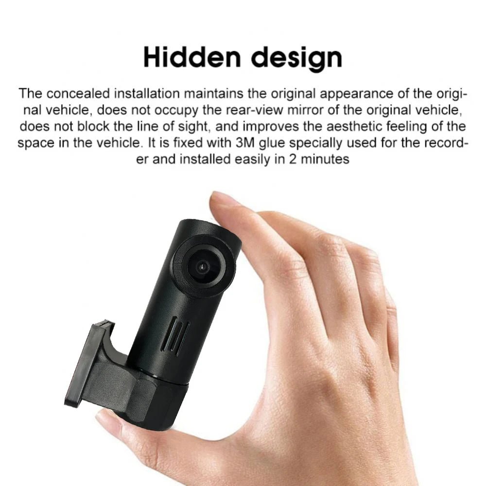 DriveCam App Control WiFi Dash Camera - Hidden Install With HD1080P Night Vision