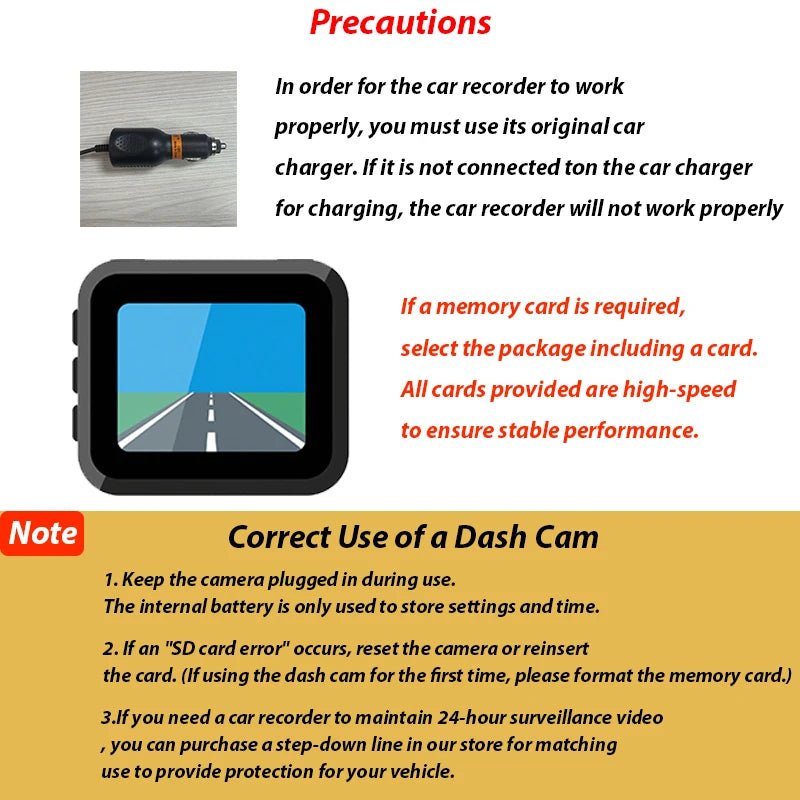 DriveGuard 3 - Camera Dash Cam System With Night Vision Pro - 1080P Front And Rear