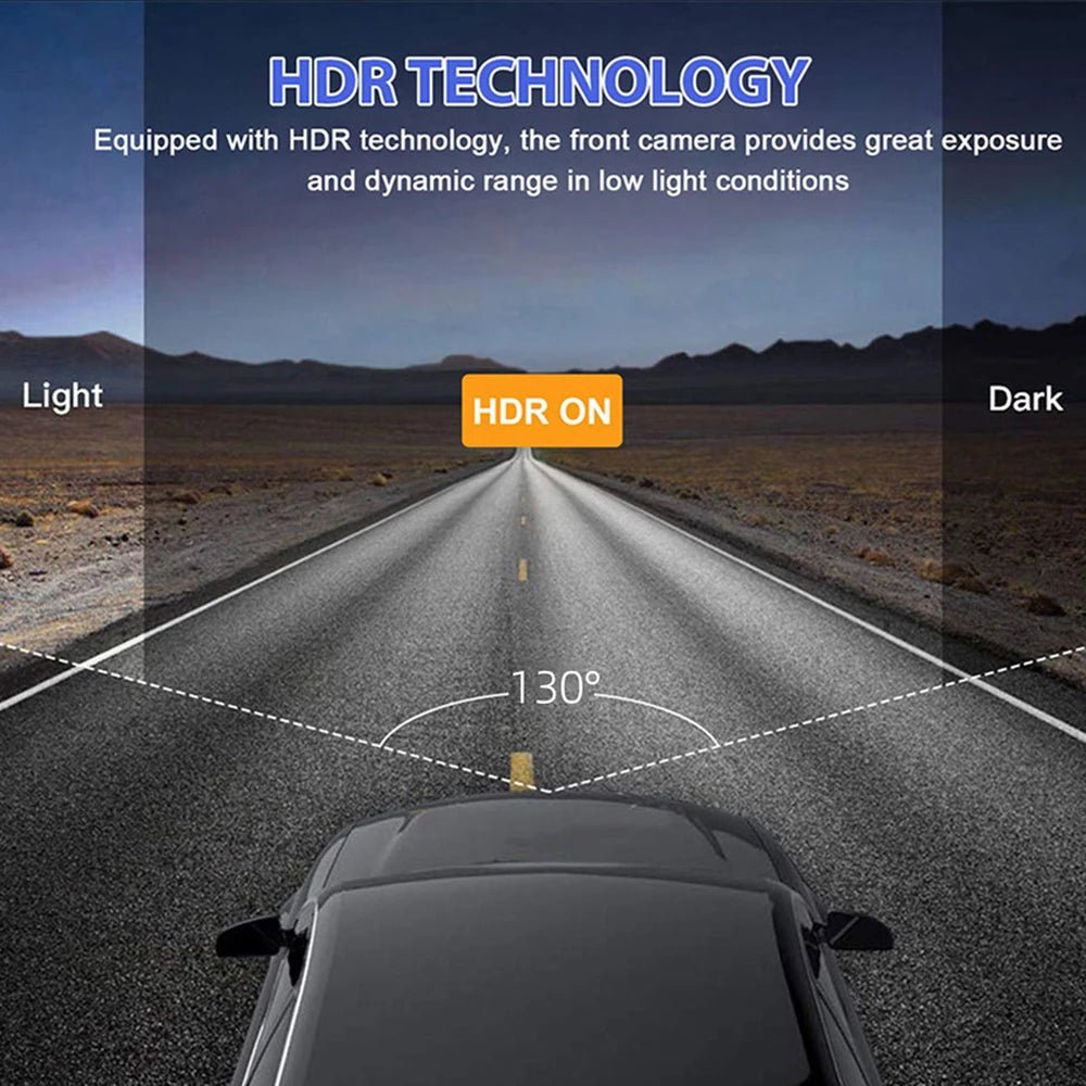 DriveGuard 3 - Camera Dash Cam System With Night Vision Pro - 1080P Front And Rear