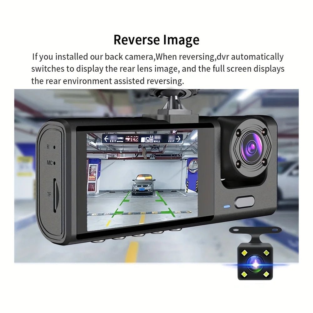 DriveGuard 3 - Camera Dash Cam System With Night Vision Pro - 1080P Front And Rear
