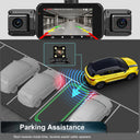 DriveSafe Dashcam 4Channel Black Box WiFi - 1080P Night Vision Hardwire Kit Plus