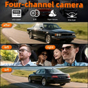 DriveSafe Dashcam 4Channel Black Box WiFi - 1080P Night Vision Hardwire Kit Plus