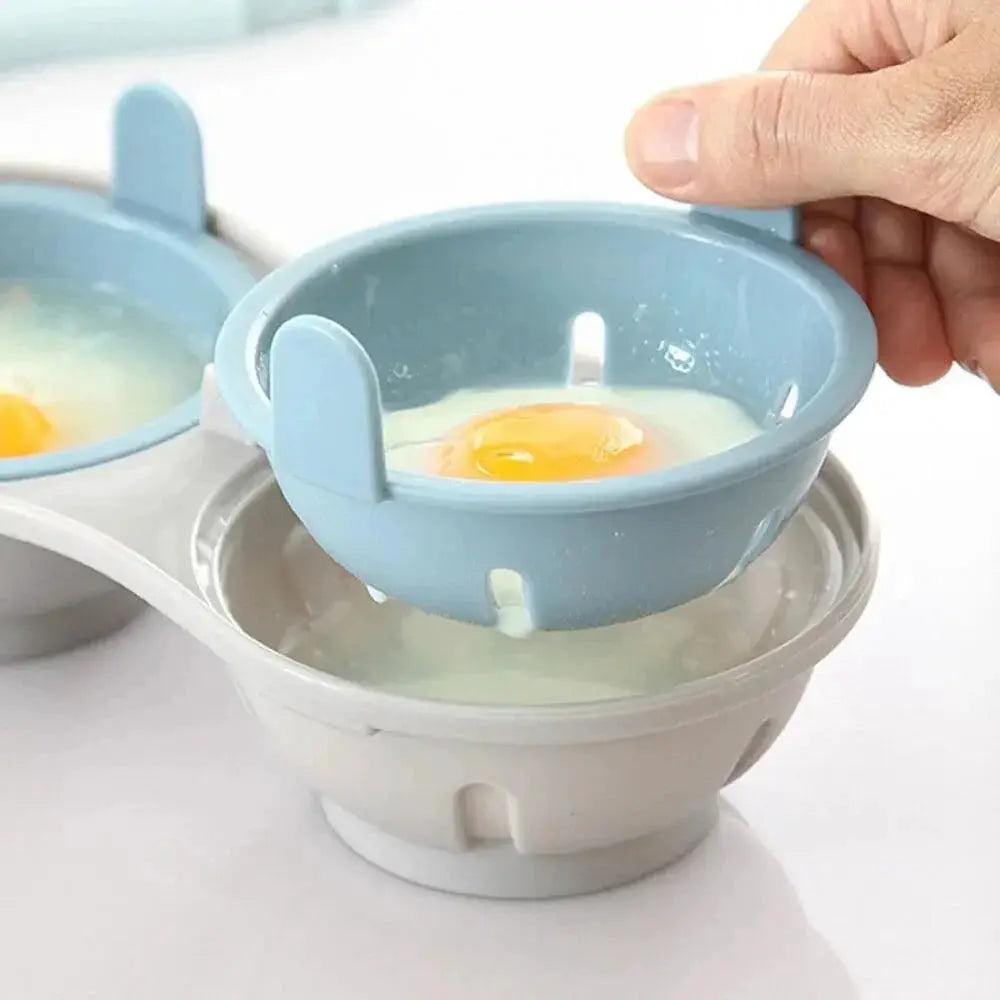 Dual Cup Microwave Egg Cooker With Premium Easy Clean Lid