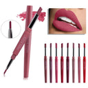 Dual-Ended Lipstick Pencil Set - Matte Waterproof Lip Liner