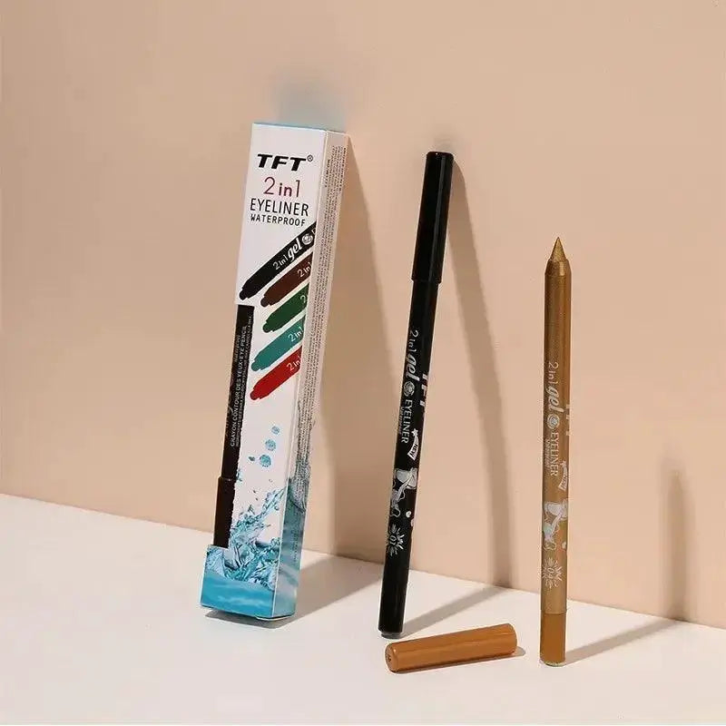 Dual Gel Pencil Waterproof Eyeliner And Lip Liner For Eyes